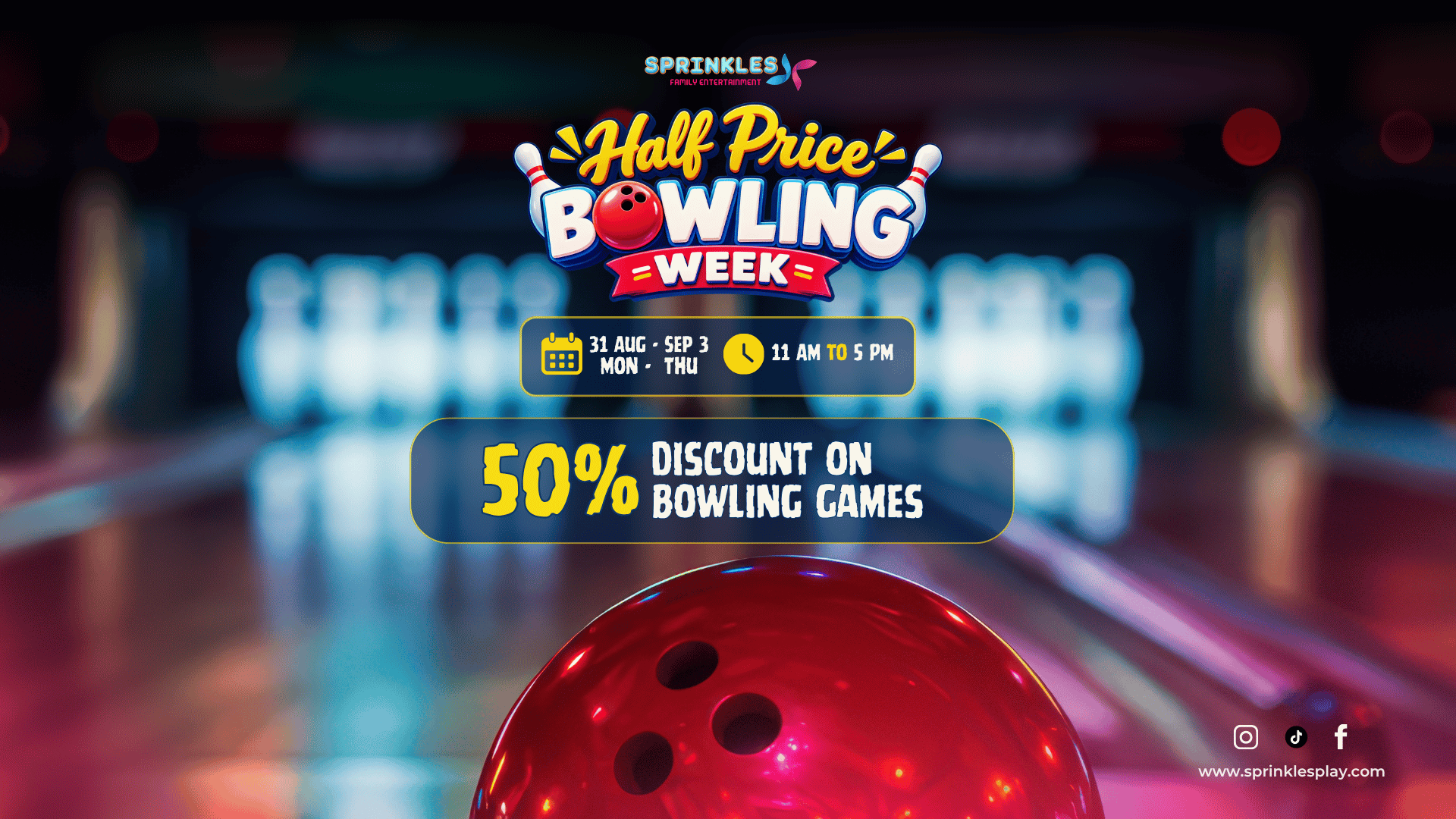 Bowling Half Price Week Offer