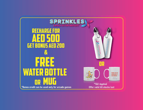 AED 200 + Water Bottle Or Mug Offer!